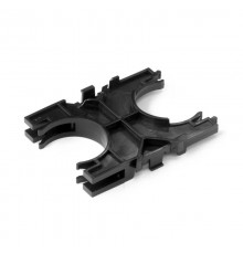 Кластер для двустенных труб d40 мм одинарный, двухсторонний (1шт/уп)  PR13.1128  Промрукав