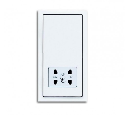 Розетка для электробритвы, 220/115 В, 20 ВА, серия solo/future, цвет davos/альпийский белый  2130-0-0292  ABB