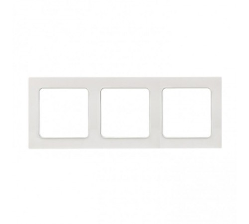 Стокгольм Рамка 3-местная белая PROxima  EZM-G-302-20  EKF