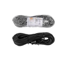 Удлинитель-шнур силовой народный ПВС 4000 Вт с/з, 30м, штепс. гнездо SQ1307-0218  TDM