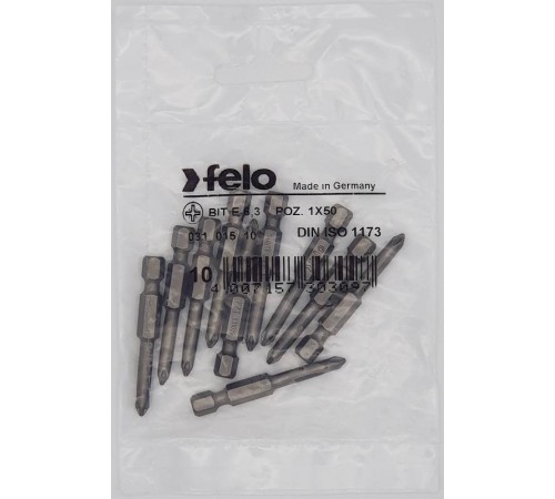 Бита крестовая серия Industrial PZ 1X50, 10 шт  03101510  Felo