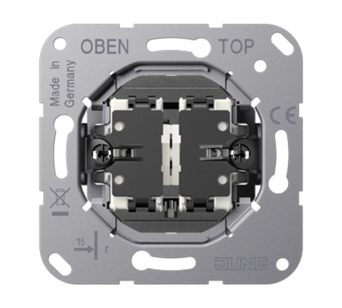 Двухклавишный балансирный контрольный выключатель для серии LS1912, с лампами  K505KOEU5  Jung