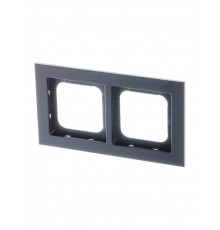 Рамка 2-постовая, Axcent, металл, матовый черный  2CKA001754A4709  ABB