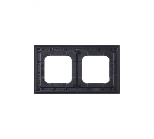 Рамка 2-постовая, Axcent, металл, матовый черный  2CKA001754A4709  ABB