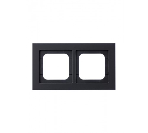 Рамка 2-постовая, Axcent, металл, матовый черный  2CKA001754A4709  ABB