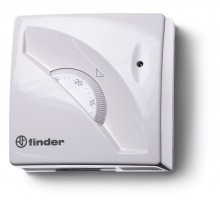 Комнатный термостат; 1СО 16А; монтаж на стену; поворотная ручка; цвет белый; упаковка 1шт.  1T010PAS  Finder