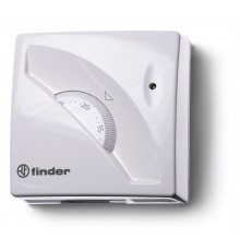 Комнатный термостат; 1СО 16А; монтаж на стену; поворотная ручка; цвет белый  1T010  Finder