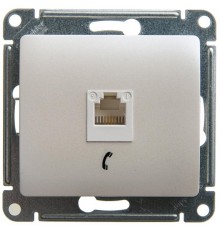 Glossa Перламутр Розетка телефонная RJ11  GSL000681T  SE
