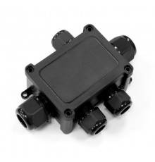 Распределительная коробка 5-вводная IP68 ПА66 40А 450В d5-14 мм 135х96х42 черная  PR08.13150  Промрукав