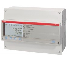 Счетчик 3-фазный активно-реакт. энергии(2Н),1-тарифный,кл. точности 1,трансф. вкл. 1(6)А, имп. выход,RS485,тип A44 212-200  2CMA100123R1000  ABB