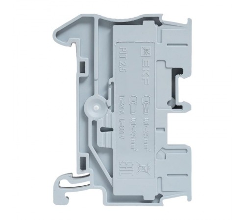 Клеммная колодка пружинная 2,5 Push-in серая PIT-2,5  EKF
