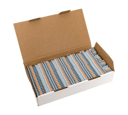 Клеммная колодка пружинная 2,5 Push-in серая PIT-2,5  EKF