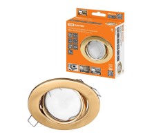 Светильник встраиваемый поворотный СВ 01-05 MR16 50Вт G5.3 золото  SQ0359-0064  TDM