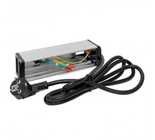 Встраиваемый настольный розеточный блок для крепления к столу, 8 модулей, C-Line, металлик  cl-vnbco-8-s  EKF