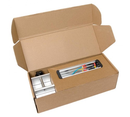 Встраиваемый настольный розеточный блок для крепления к столу, 8 модулей, C-Line, металлик  cl-vnbco-8-s  EKF