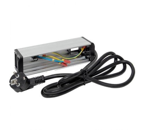 Встраиваемый настольный розеточный блок для крепления к столу, 8 модулей, C-Line, металлик  cl-vnbco-8-s  EKF