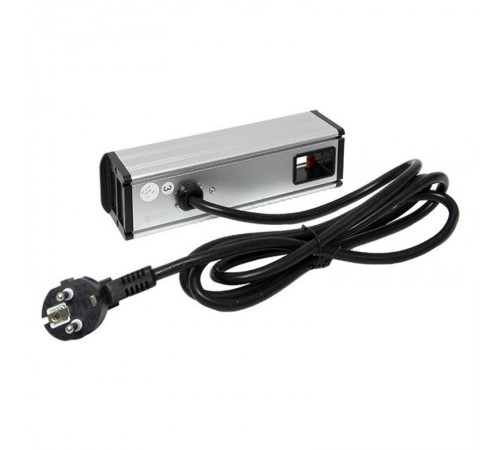 Встраиваемый настольный розеточный блок для крепления к столу, 8 модулей, C-Line, металлик  cl-vnbco-8-s  EKF