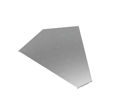 Крышка горизонт. угла 45 гр. 600 мм "ПЛЮС" HD  KGLplus45-600 HD   КМ-профиль