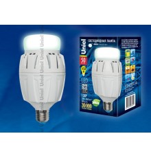 Лампа светодиодная LED-M88-50W/NW/E27/FR ALV01WH LED мощная с мат. рассеивателем. Материал корпуса алюминий. 4000К. Серия Venturo. .  08979  Uniel