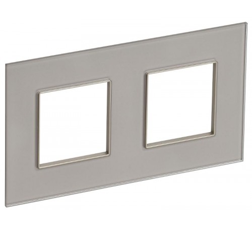 SKANDY Рамка 2-местная SK-F22Sh стекло шампань   SK-M22-G-K37  IEK