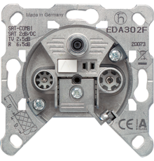 Розетка оконечная для спутникового, эфирного и кабельного вещания  EDA302F  Jung