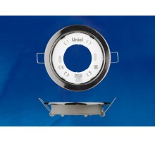 Светильник встраиваемый точечный под лампу GX53 ультратонкий GX53/H2 BLACK CHROME 10 PROM упак 10 шт, черный хром  UL-00005055  Uniel