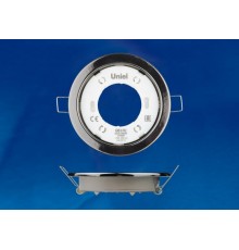 Светильник встраиваемый точечный под лампу GX53 ультратонкий GX53/H2 BLACK CHROME 10 PROM упак 10 шт, черный хром  UL-00005055  Uniel