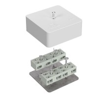 Коробка огнестойкая распределительная для кабель-канала 40-0450-FR6.0-4-8-Р Е15-Е60 75х75х30 IP42 разветвительная 40-0450-FR6.0-4-8-Р  Промрукав