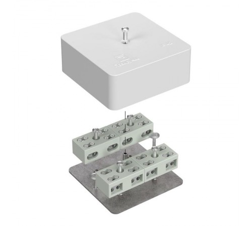 Коробка огнестойкая распределительная для кабель-канала 40-0450-FR6.0-4-8-Р Е15-Е60 75х75х30 IP42 разветвительная 40-0450-FR6.0-4-8-Р  Промрукав
