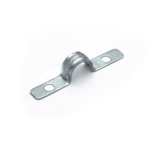 Скоба металлическая двухлапковая усиленная противопожарная СМДУ d14-15 мм отв. d 6,5 мм (100 шт/уп) Промрукав  PR13.02435  Промрукав