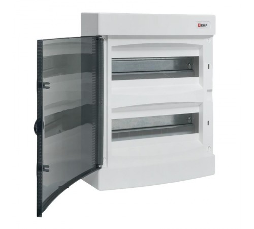 Щит распределительный навесной "Unix" прозрачная дверь 2х12 модулей IP41 EKF PROxima  ux-2x12-n  EKF