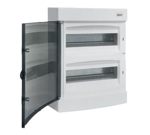 Щит распределительный навесной "Unix" прозрачная дверь 2х12 модулей IP41 EKF PROxima  ux-2x12-n  EKF