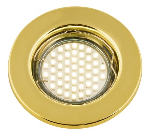Светильник декор. встраив, серия "Arno" DLS-A104 GU5.3 GOLD GU5.3. металл, цвет золото. Штампованный.  UL-00000904  Fametto