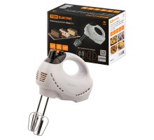 Миксер ручной "Зевс 1", 200 Вт, 5 скоростей, режим "Турбо", 2 комплекта насадок, белый, TDM  SQ4011-0001  TDM