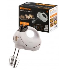 Миксер ручной "Зевс 1", 200 Вт, 5 скоростей, режим "Турбо", 2 комплекта насадок, белый, TDM  SQ4011-0001  TDM