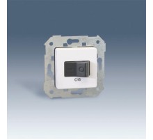 Simon 75 Механизм Выключатель автоматический двухполюсный с термомагнитным расцепителем, 16А, 230В, S27, S82, S82N, S8  75411-30  Simon