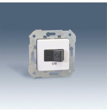 Simon 75 Механизм Выключатель автоматический двухполюсный с термомагнитным расцепителем, 16А, 230В, S27, S82, S82N, S8  75411-30  Simon