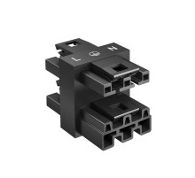 Соединитель распределительный WINSTA MIDI (1 вход - 3 выхода, L-PE-N) полиамид черный  6108972  OBO Bettermann