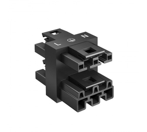 Соединитель распределительный WINSTA MIDI (1 вход - 3 выхода, L-PE-N) полиамид черный  6108972  OBO Bettermann