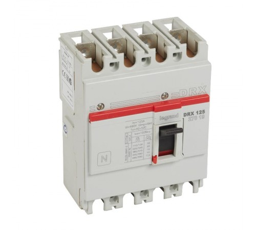 DRX125 термомагнитный 125A 4П 10KA  027019  Legrand