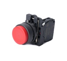 Кнопка SB5 в сборе модульная 22мм выступающая красная с возвратом пластик 1НО  SB5AL42  SE