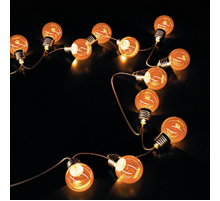 Гирлянда садовая на солнечной батарее 20 LED ламп Большие Шары Белый свет Solar, 1/12  GS034  Gauss