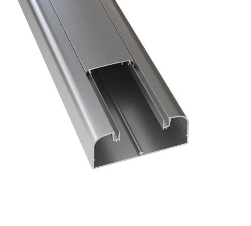 Алюминиевый кабель-канал 110х50 мм (с 1 крышкой) цвет серый металлик  01199  DKC