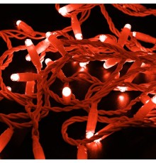 Гирлянда Нить 10м, с эффектом мерцания, белый ПВХ, 24В, цвет: Красный  305-232  NEON-NIGHT