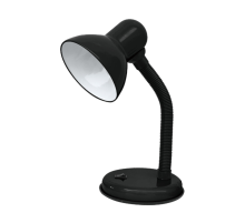 Светильник настольный под лампу СНО-02Ч на основании 60Вт E27 230В ЧЕРНЫЙ (мягкая упаковка)  4690612012452  IN HOME