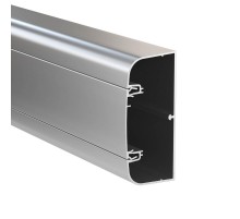Алюминиевый кабель-канал 110х50 мм (с 1 крышкой) цвет серый металлик  01199  DKC