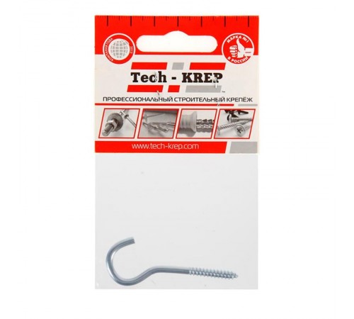 Шуруп-полукольцо 6,0х60 (1шт) - пакет  103889  Tech-KREP