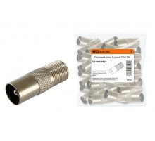 Переходник гнездо F - штекер TV б/п   SQ1809-0022  TDM