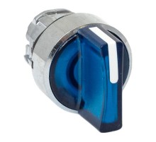 Механизм исполнительный переключателя ХB4 синий на 3 положения возвратный без фиксации, с подсветкой с короткой ручкой IP65  XB4BD3L-B-65  EKF