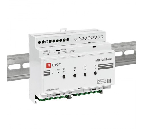 Контроллер ePRO24 удаленного управления 6вх\4вых 230В WiFi Home  ePRO-h-10-4-230-W  EKF